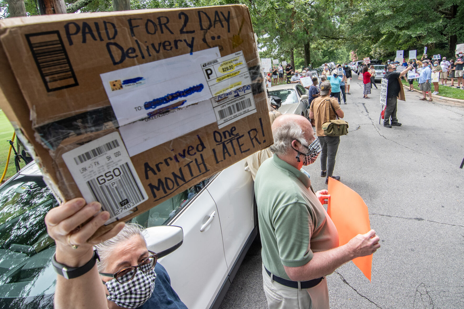 Louis DeJoy Protest